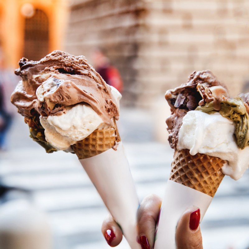 gelato ice cream cone