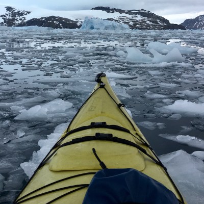 View from Kayak in Antarctica