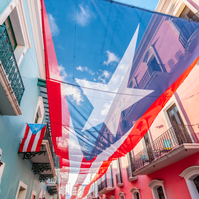 san juan city street, Puerto Rico