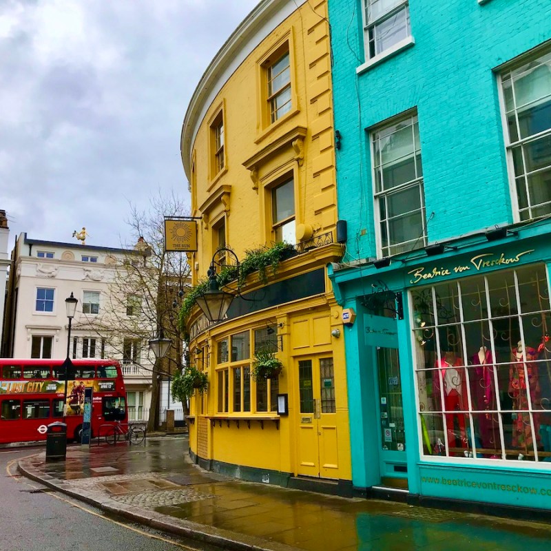 Corner of Pembridge Road and Portobello Road