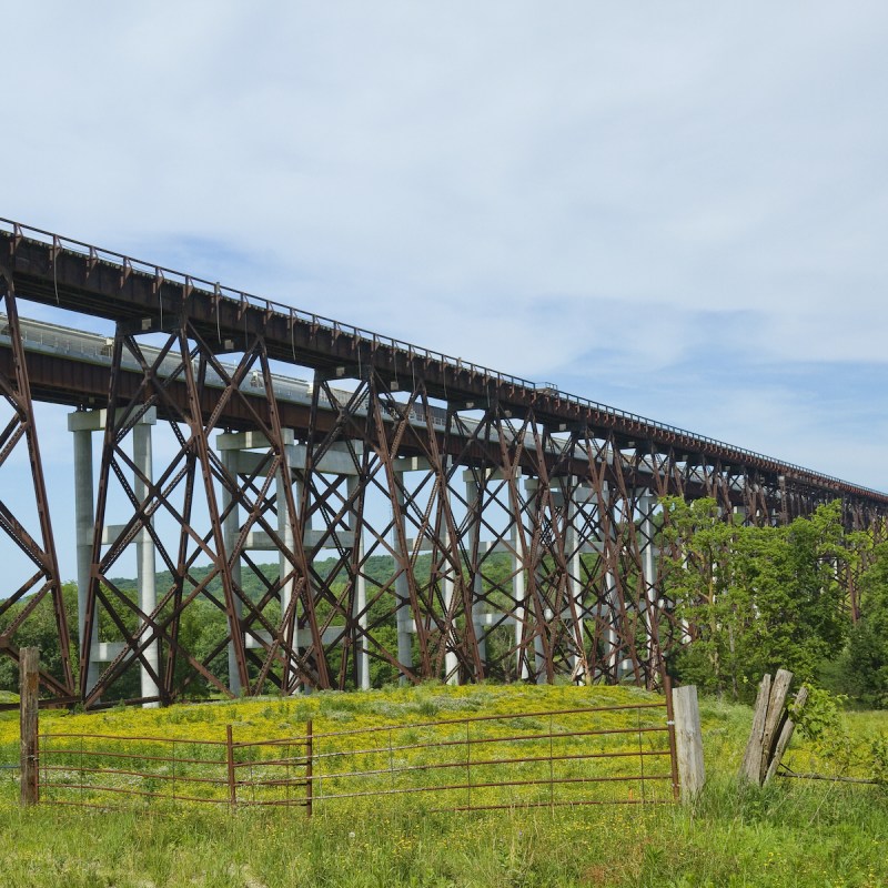 Rail bridge in Boone, Iowa