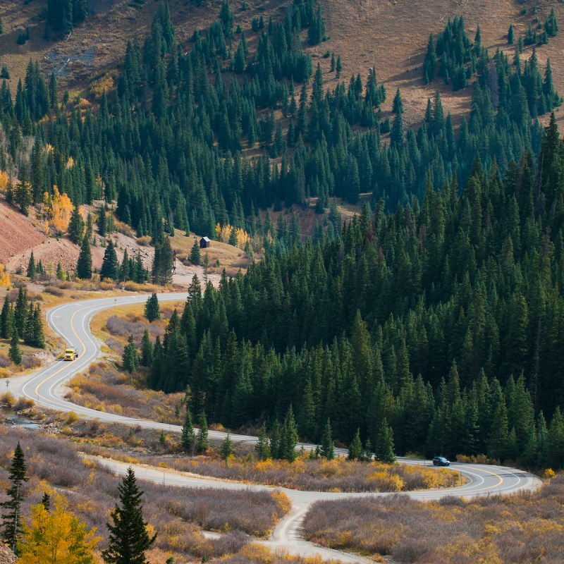 The Million Dollar Highway in Colorado