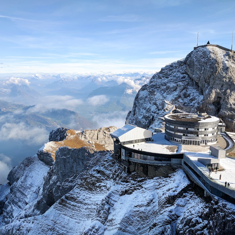 The view from Mount Pilatus, Switzerland