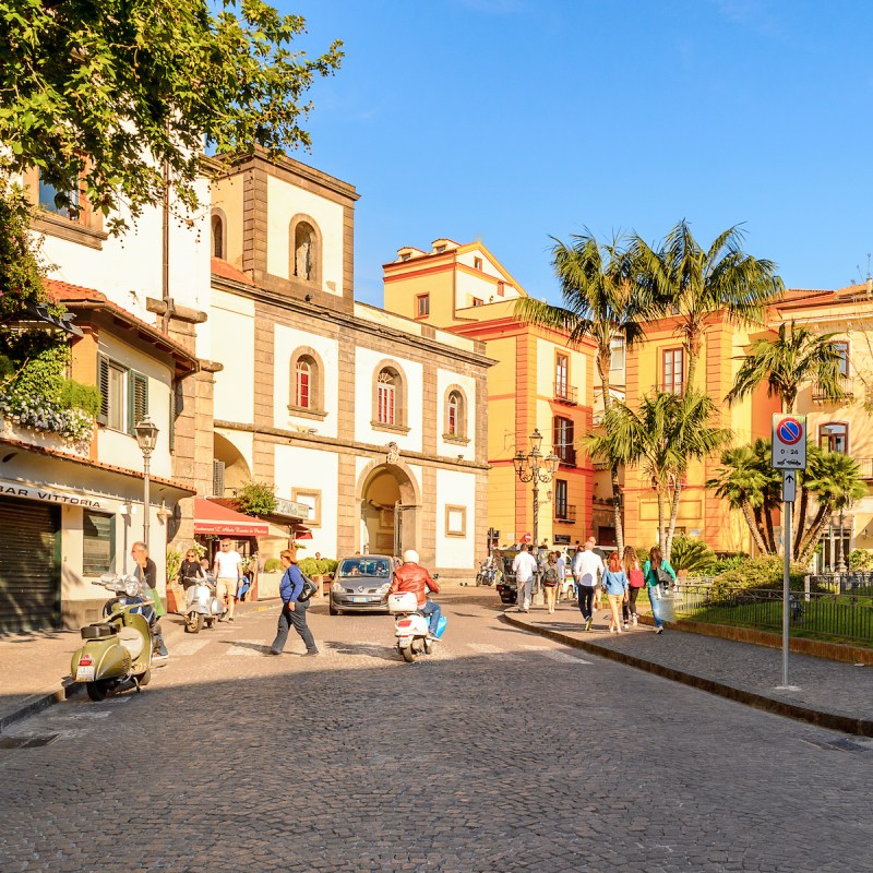 The streets of Sorrento, Italy