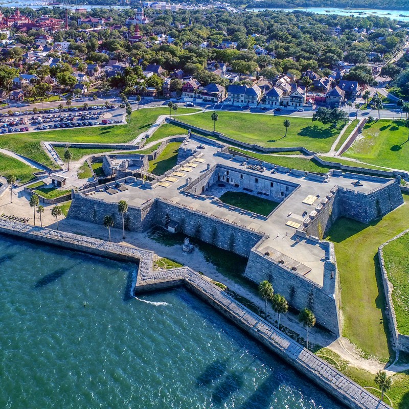 Castillo de San Marcos in St Augustine, Florida