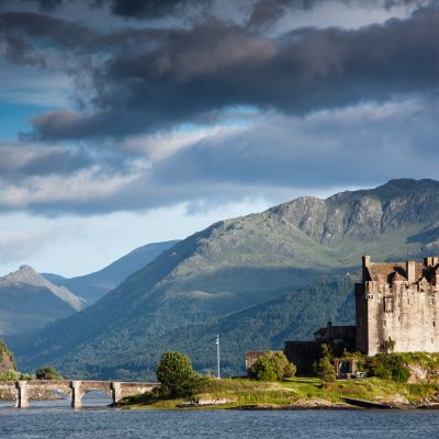 Eilean Donan Castle in the United Kingdom in Scotland