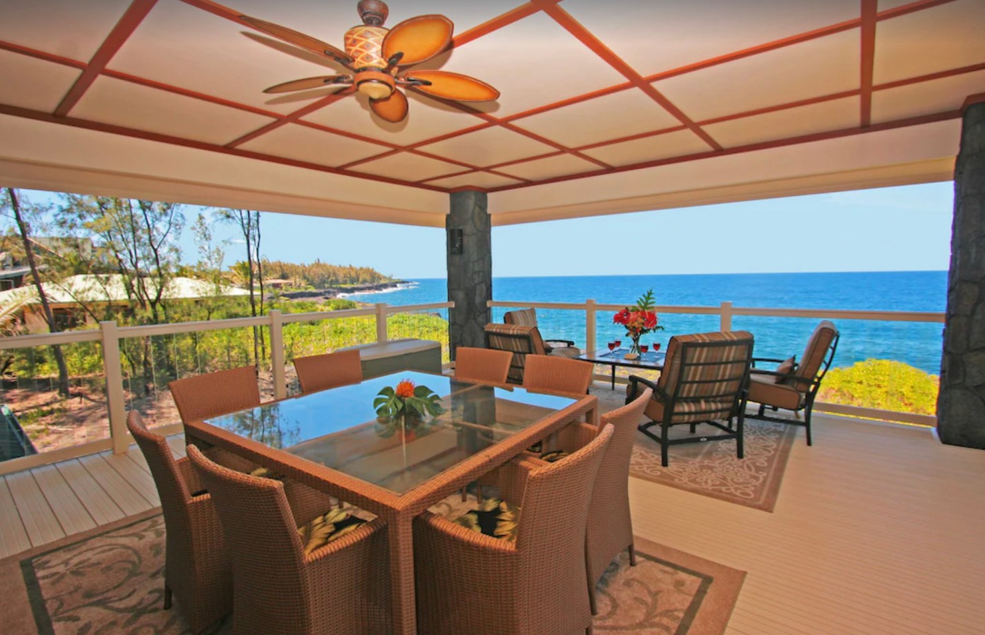 Oceanview from Paradise Pali Kai Vrbo rental on Big Island, Hawaii