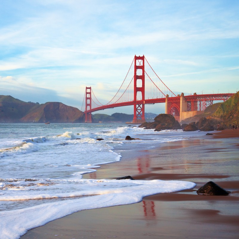 The Golden Gate Bridge in the San Francisco Bay