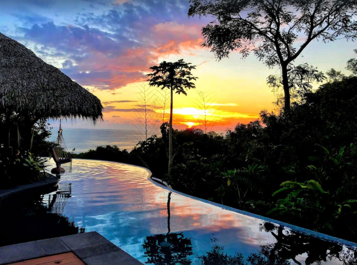 Sunset in Costa Rica from Villa Bella Vista Vrbo Rental