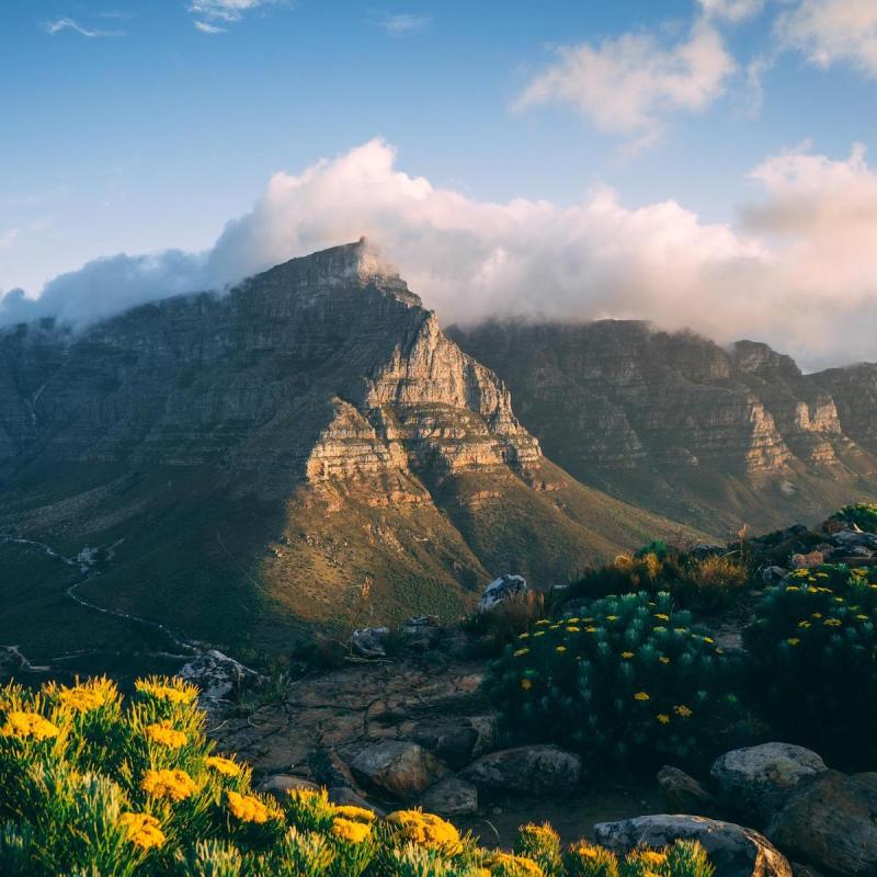 Table Mountain from the Silo Hotel in Cape Town