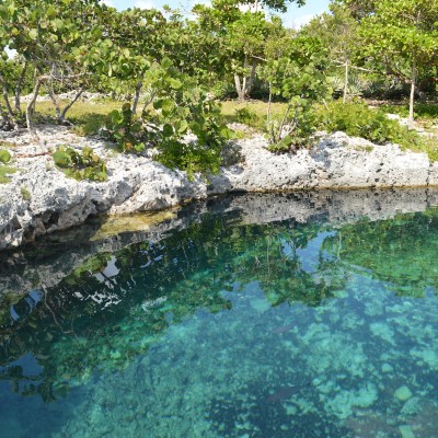 Pristine natural pool at the Caleta Buena Resort, Cuba