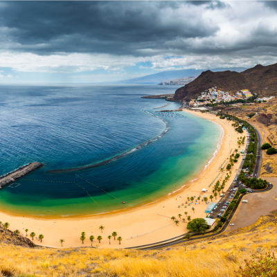 Playa de Las Teresitas in northern Tenerife, Canary Islands, Spain