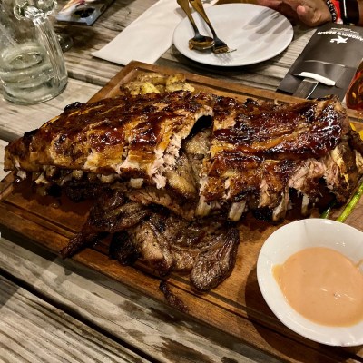 Steak and ribs