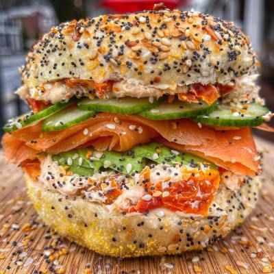 Breakfast sandwich at Rhinebeck Bagel & Cafe