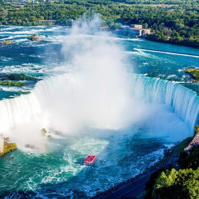 Aerial view of Niagara Falls