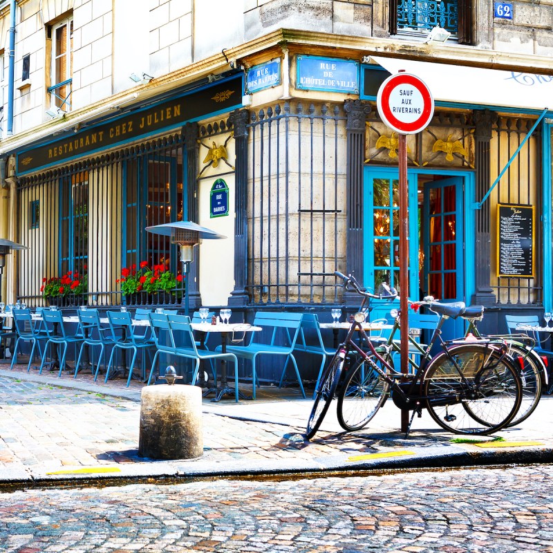 Chez Julien, a restaurant located near the Seine in Paris
