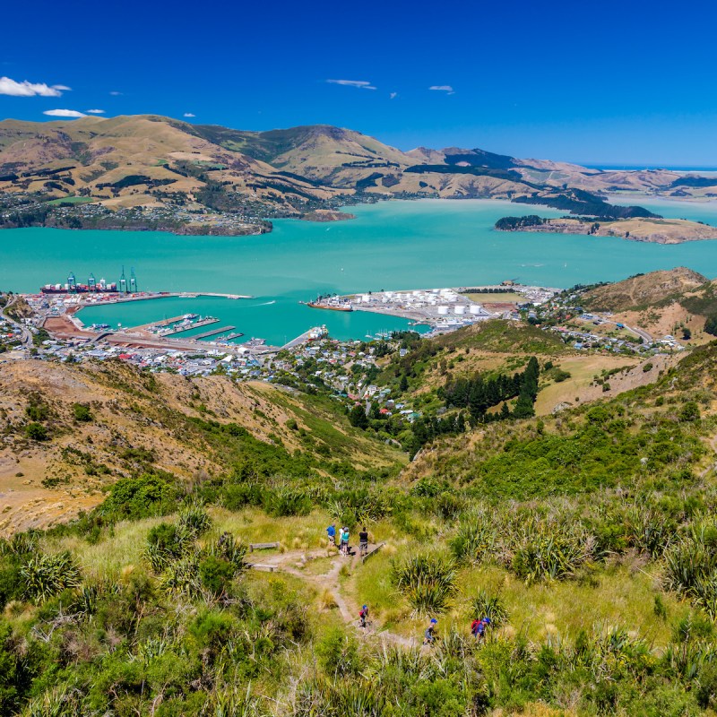 Lyttelton Harbor from Mount Cavendish