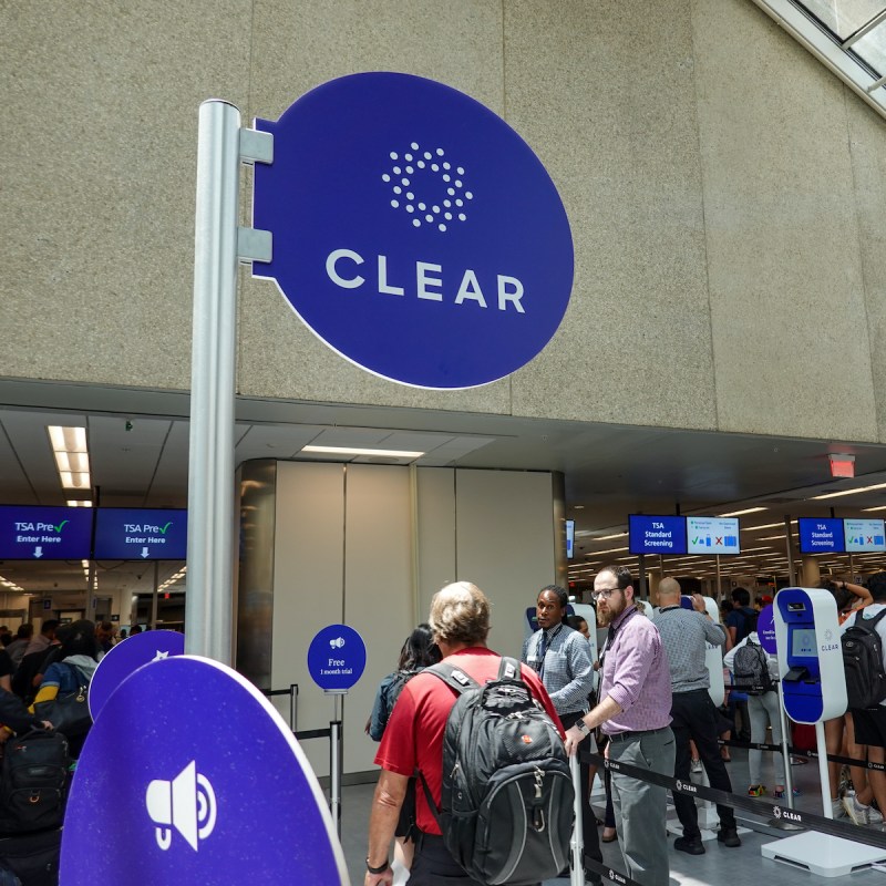 Clear checkpoint at Orlando International Airport