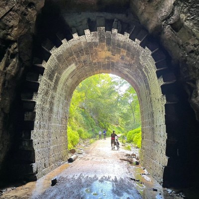 Leaving Tunnel 3 on the Elroy-Sparta State Trail