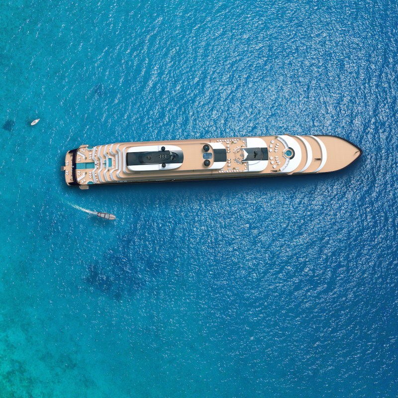 The Ritz-Carlton Yacht Collection's brand-new ship, the Evrima