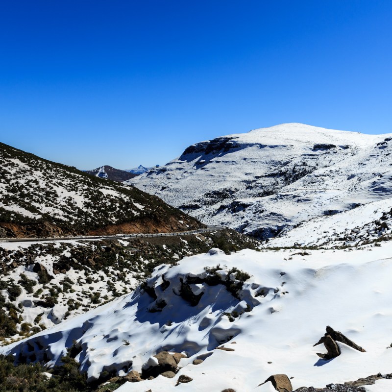 Maluti Mountain range in Lesotho