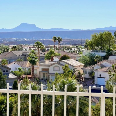 The mountain views in Mesquite, Nevada