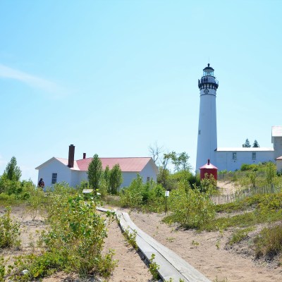 South Manitou Island Lighthouse on Lake Michigan.