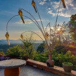 Valley and sunset views at Phu Chaisai resort