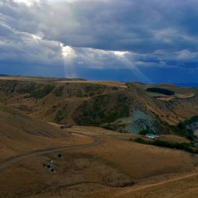 View from a Gannett colony in Napier, New Zealand.