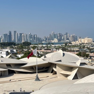 Views of Doha from the Jiwan restaurant terrace