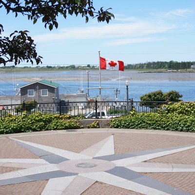 Yarmouth Harbour as seen from Frost Park