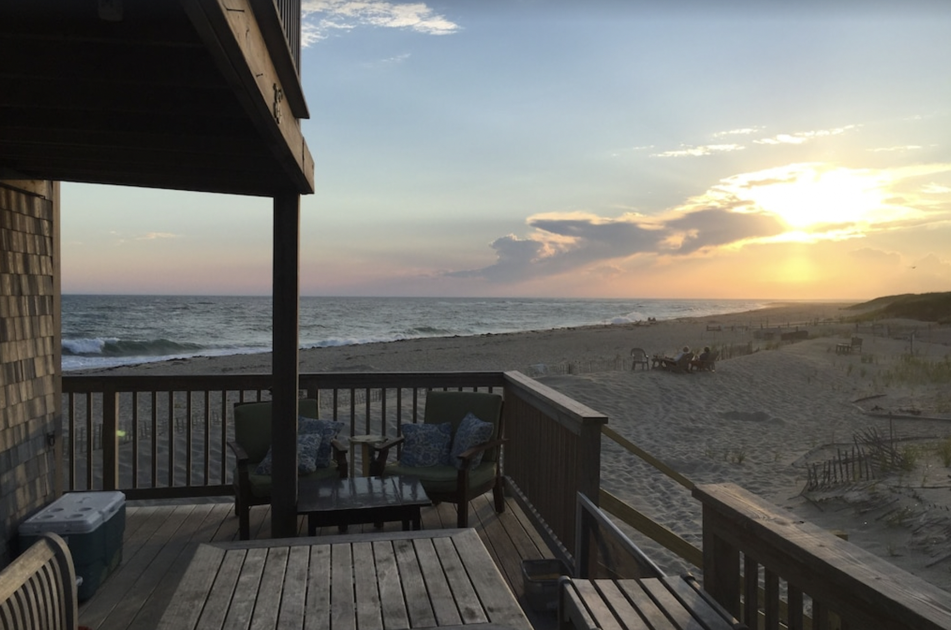 Beach Sunset View From Beautiful Home At Smith Point Vrbo In Nantucket