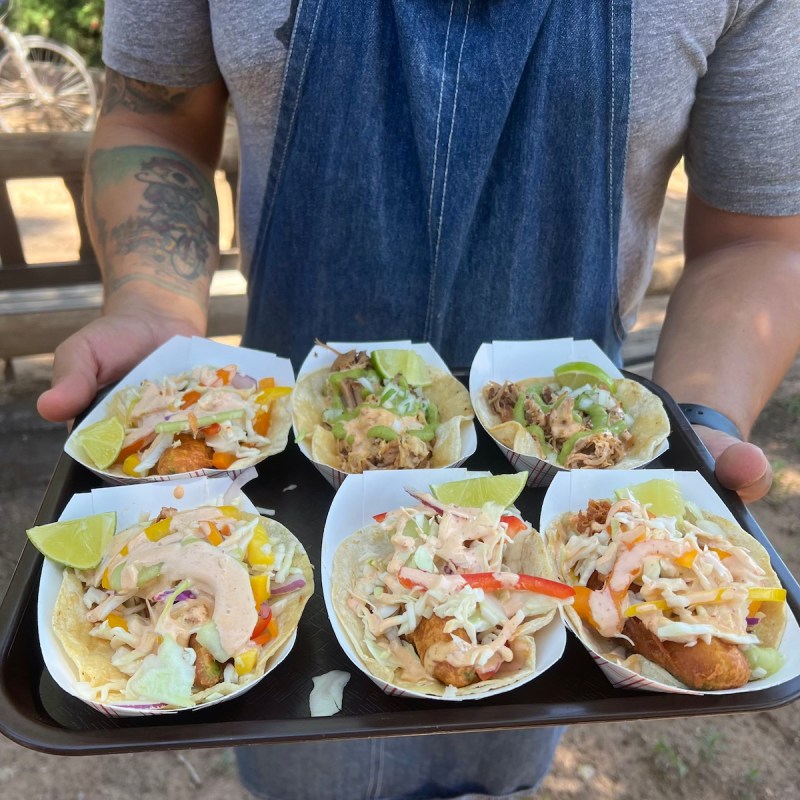 Tacos from Old Town Farm on the Bike and Taco Tour
