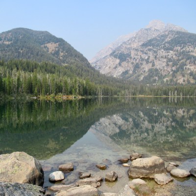 Taggart Lake reflections, Grand Teton National Park