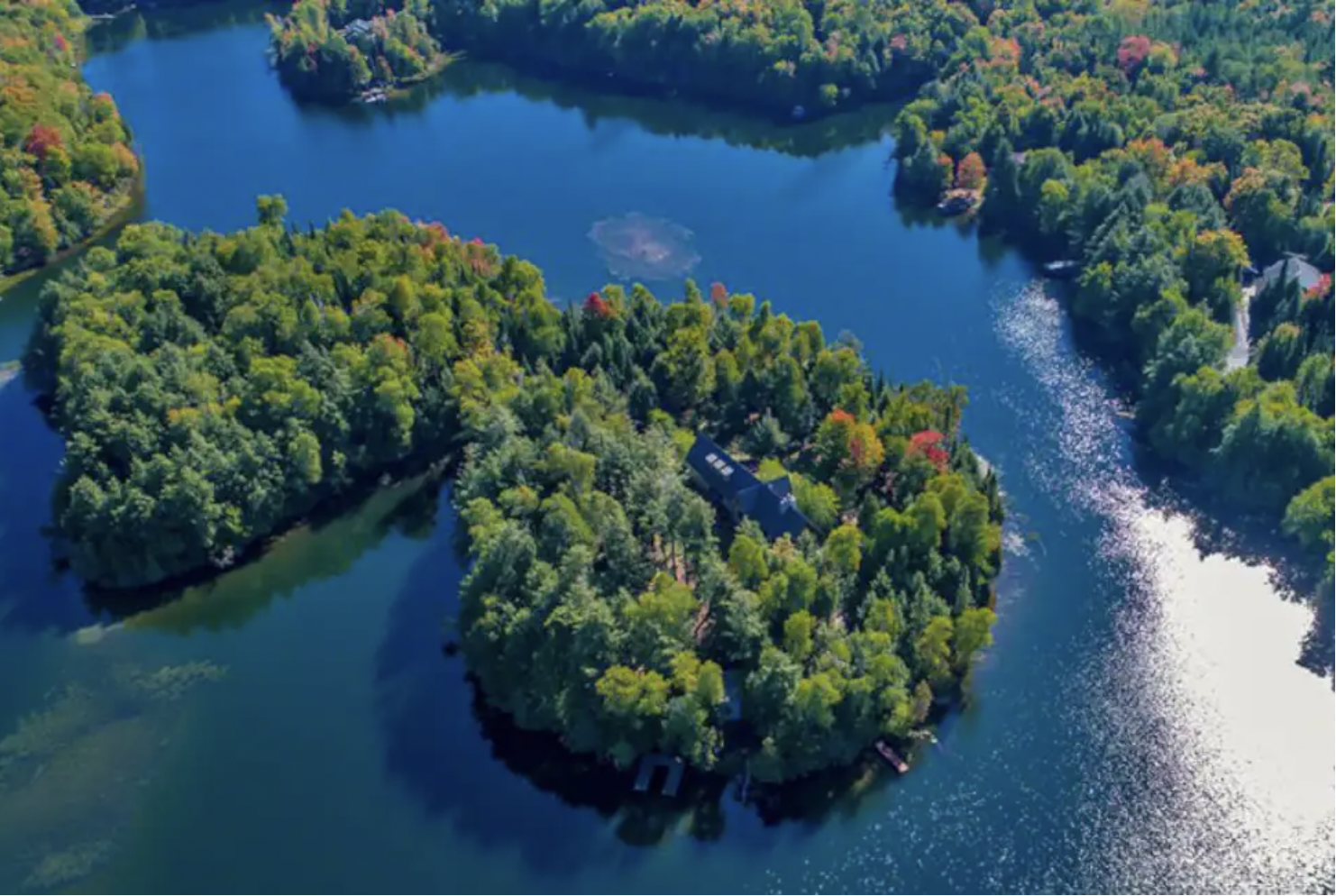 Dog Friendly Airbnb Home On Private Island in Presque Isle, Wisconsin