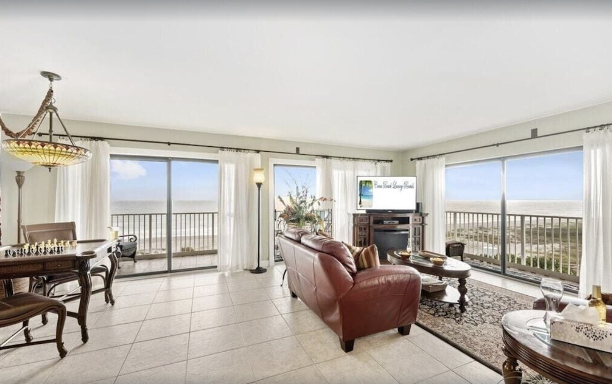 View of Cocoa Beach from Sandcastles 611 Vrbo Rental