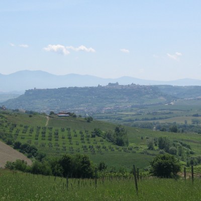 The views approaching Orvieto, Italy