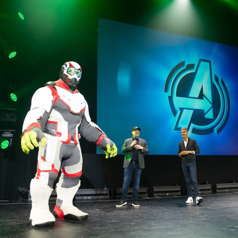 The Incredible Hulk stopped by the Hall D23 stage at D23 Expo on Sunday, September 11, 2022.