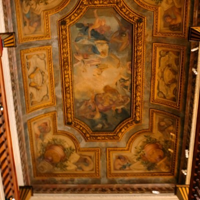 Ceiling mural at Musee Jacquemart-Andre, Paris, France