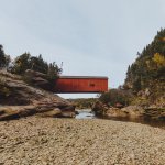 The Point Wolfe Covered Bridge on Point Wolfe Road in Fundy National Park, Alma, New Brunswick