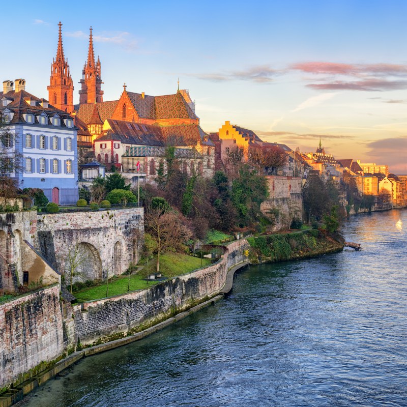 Along the Rhine River in Switzerland