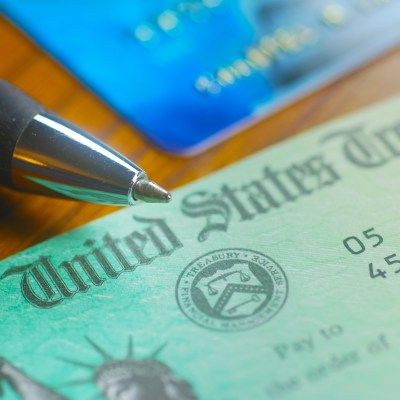Social security check.