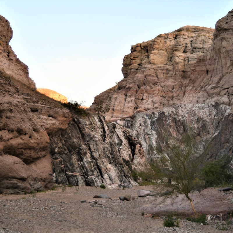 Painted Canyon on the Ladder Hike Trail in the Mecca Hills Wilderness