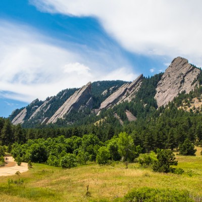 The Flatirons in Boulder, Colorado