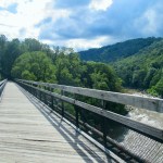 GAP trail across the High Bridge in Ohiopyle, Pennsylvania