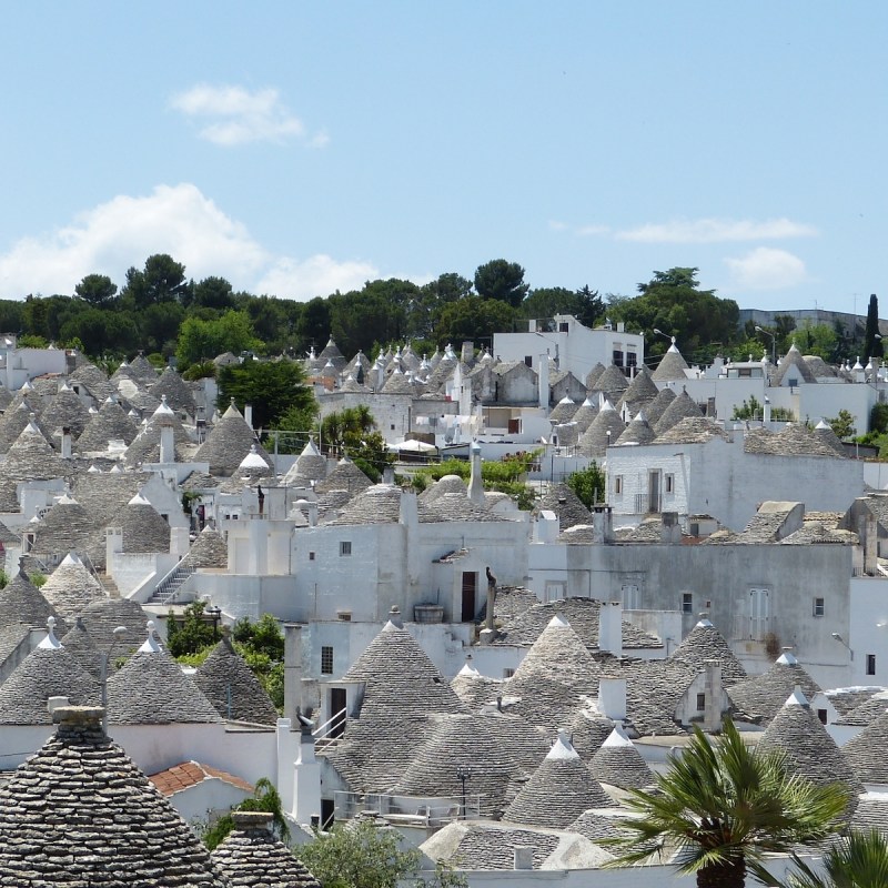 Trulli residences in Apulia, Italy