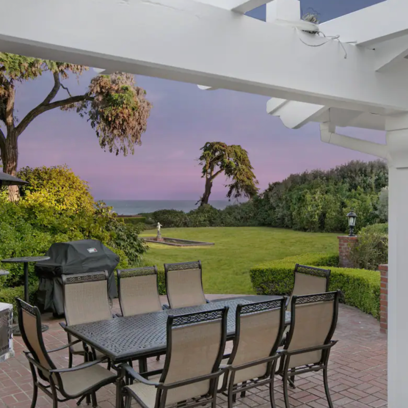 View of Pacific Ocean from Gem Of A Home On The Opal Cliffs Airbnb Rental