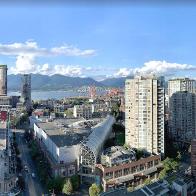 View of Vancouver from Gorgeous Glass Box Up In The Sky Vrbo rental