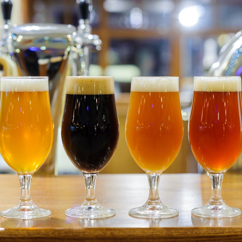 An assortment of different beers