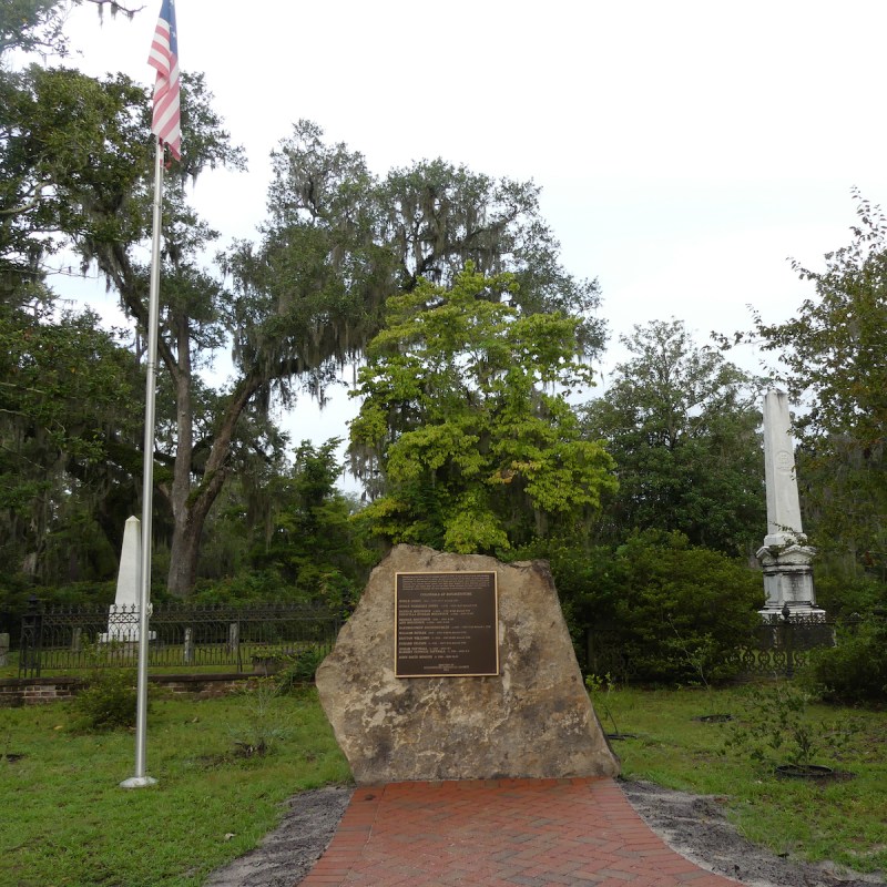 Colonial graves at the Bonaventure Cemetery